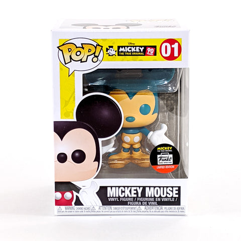 Mickey Mouse Orange and Teal Funko Pop 01 Front