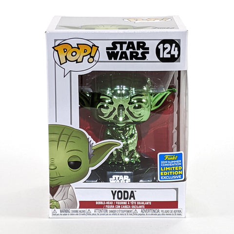 Yoda (Green Chrome)(124) - Funko Pop!